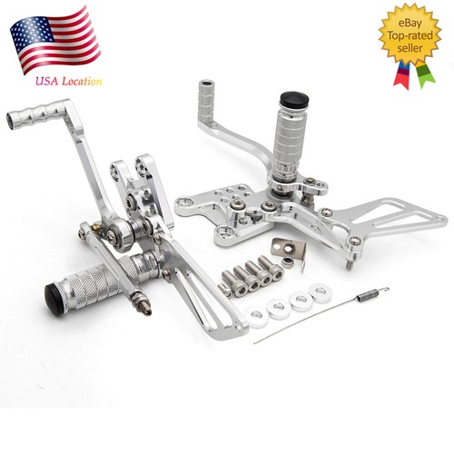 For Suzuki SV650/S SV1000/S 1998-2014 CNC Rearset Footpeg Pedals Foot Peg Shift - Picture 7 of 12