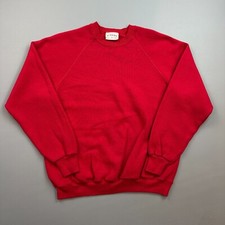 Vintage Riders Sweatshirt Women's XL Red Crewneck Raglan Pullover USA Made 90s