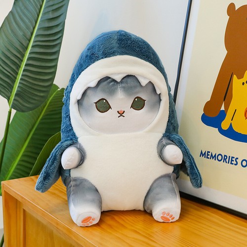 Mofusand Samenyan Shark Cat Plush Toy Doll Cute Cat Stuffed Animal Doll Kid Gift - Picture 20 of 22