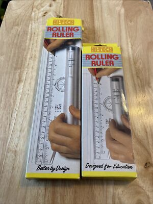 Hi-Tech Rolllineale 30 cm und 22 cm Paar beide verpackt