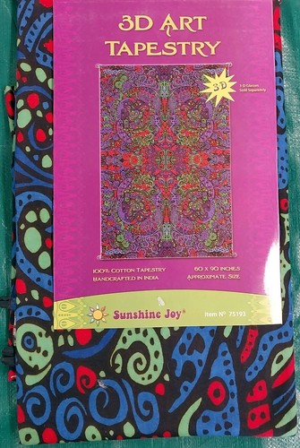 "Psychedelic Liquid B" Tapestry - 60x90 or 85x100 - FREE SHIPPING - Picture 4 of 6