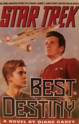 Star Trek: Best Destiny by Diane Carey (1992, Hardcover/DJ/ 1st printing)