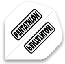 PENTATHLON WHITE Standard Flights - 100 Micron - 5 sets (15 flights) w/tracking