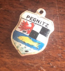 Vintage Pegnitz 800 Silver Travel Shield Souvenir Enamel Bracelet Charm Reu — photo 4