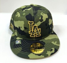 Los Angeles Dodgers MLB NE 2022 "Armed Forces Day"  Fitted Hat-Camo