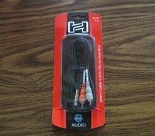 Hosa Technology TRS-202 2M Stereo 1/4" Male to Two RCA Male Y-Cable brand new