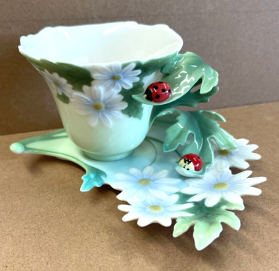 Franz Porcelain Ladybug Cup & Saucer Set FZ00034 | eBay