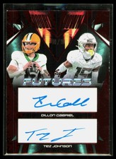 2024 Leaf Futures Double Down Red Dillon Gabriel / Tez Johnson #DD-9 Auto /10
