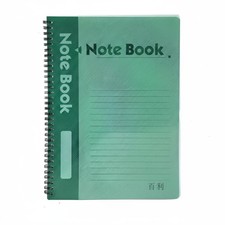 Quaderno A5 a spirale doppia, copertina PP, righe, colore casuale