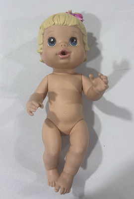 Baby Alive 2008 Hasbro Drink & Wet Doll Blonde Hair Interactive Baby Doll