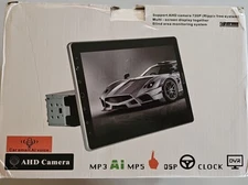 Single Din Car Stereo Apple Carplay, 10.1" Adjustable Touch Screen - A2893