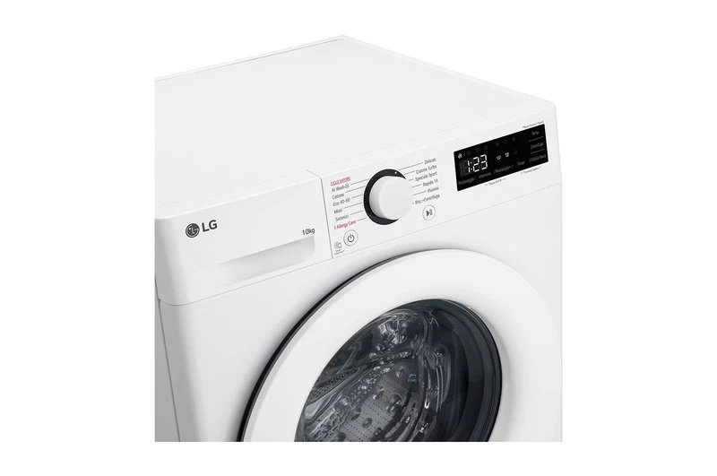 Lavatrice 10 Kg LG Risparmio Energetico AI Classe A -10% Vapore Inverter Bianco, fotografia 14 di 17