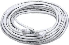 50FT 24AWG Cat6 550Mhz UTP Ethernet Bare Copper Network Cable - White