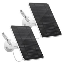 Solar Panel for Security Camera, 5W Solar Panel Charger Compatible with Eufyc...