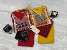 BOHO EMBROIDERED COTTON KURTI PANT DUPATTA SET WOMEN 3PC POCKET SUIT SIZE 3XL UP