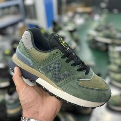 New Balance NB574 Stone Island Grün-Sneaker Unisex Freizeit