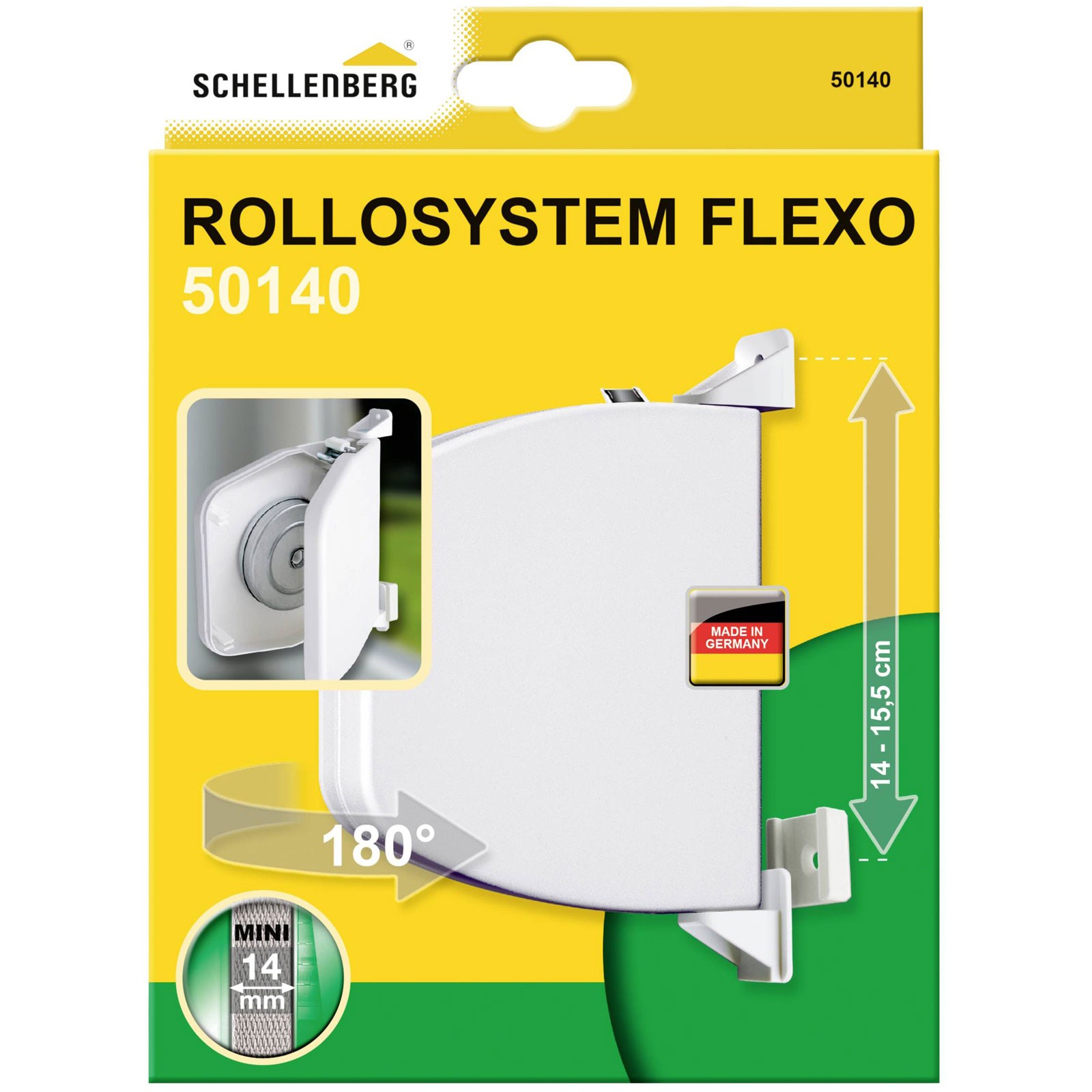 Schellenberg THE FLEXO Surface-Mount Manual Screw-On Belt Winder