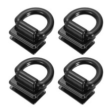 4Pcs Metal Bag Connector D Ring 18mm Purse Bridge Buckle Black