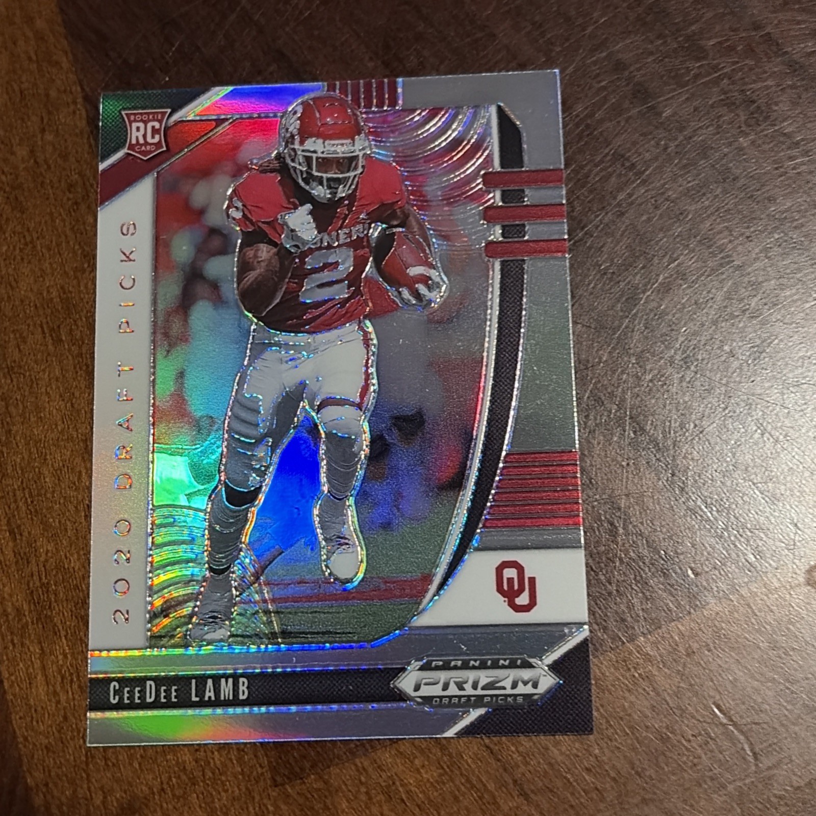2020 Panini Prizm Draft Picks Ceedee Lamb RC Silver Prizm #104