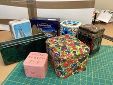 Job Lot Of  7 Vintage Collectable Empty tins