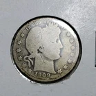 1909 Barber Half Dollar Actual Coin. Silver Closed Over $100 1/23/26