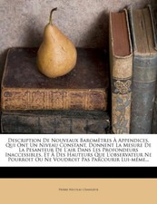 Changeux - Description de Nouveaux Barometres a Appendices Qui Ont Un - X555z