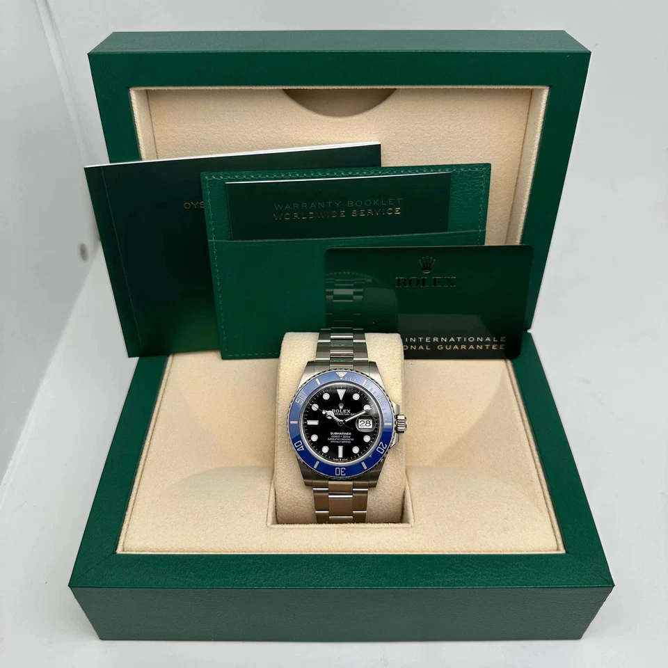 Rolex Submariner Cookie Monster 18K White Gold Ceramic Black Dial Watch 126619LB - Picture 1 of 14