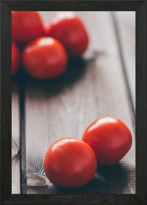 Fresh Red Tomatoes Framed Wall Art Poster Canvas Print Picture