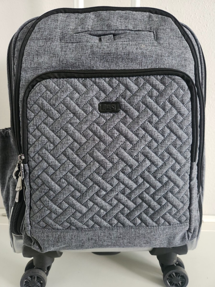 Lug Propeller Wheelie-4 Wheeled Carry-On Luggage Quilted Gray