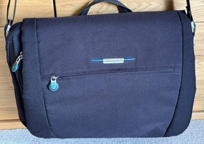 Samsonite ~ 18'' Business Laptop Tasche Schultergurt. Schwarz.  5 Reißverschlusstaschen.