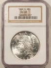 1922-D $1 PEACE DOLLAR - NGC MS-63 WHITE