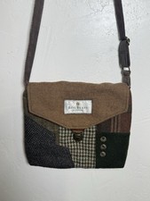 SEWMUCHSTYLE Recycled bag Crossbody Purse tote wool men’s suit coat