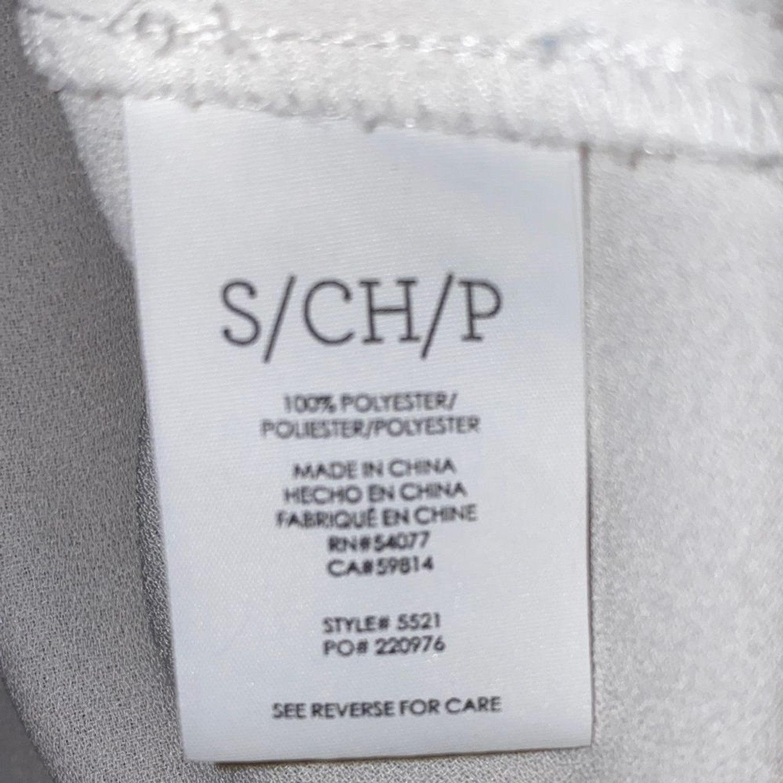 CAbi White Button-Down Float Blouse Size Small Ov… - image 8