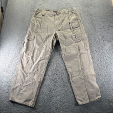 5.11 Tactical Pant Men's 38x30 Beige Cotton Cargo Straight Leg Utility Workwear