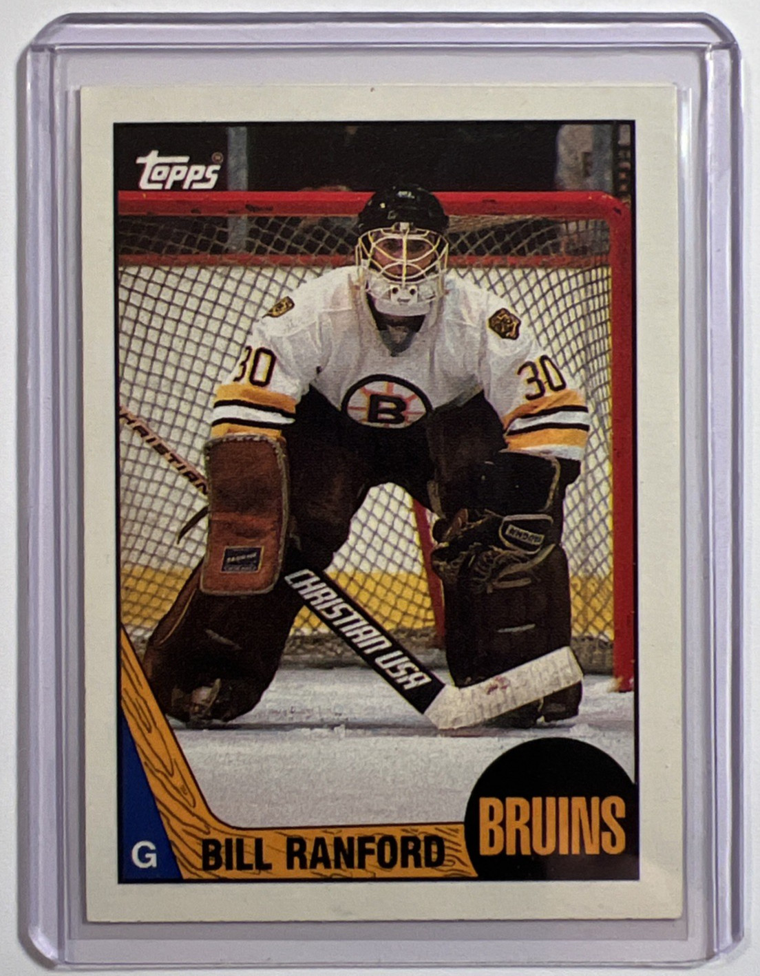 1987-88 Topps - Bill Ranford #13 (RC) Boston Bruins