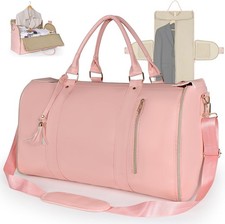 Garment Bag for Travel Convertible Carry On Garment Duffle Bag fwith Shoe Pouch