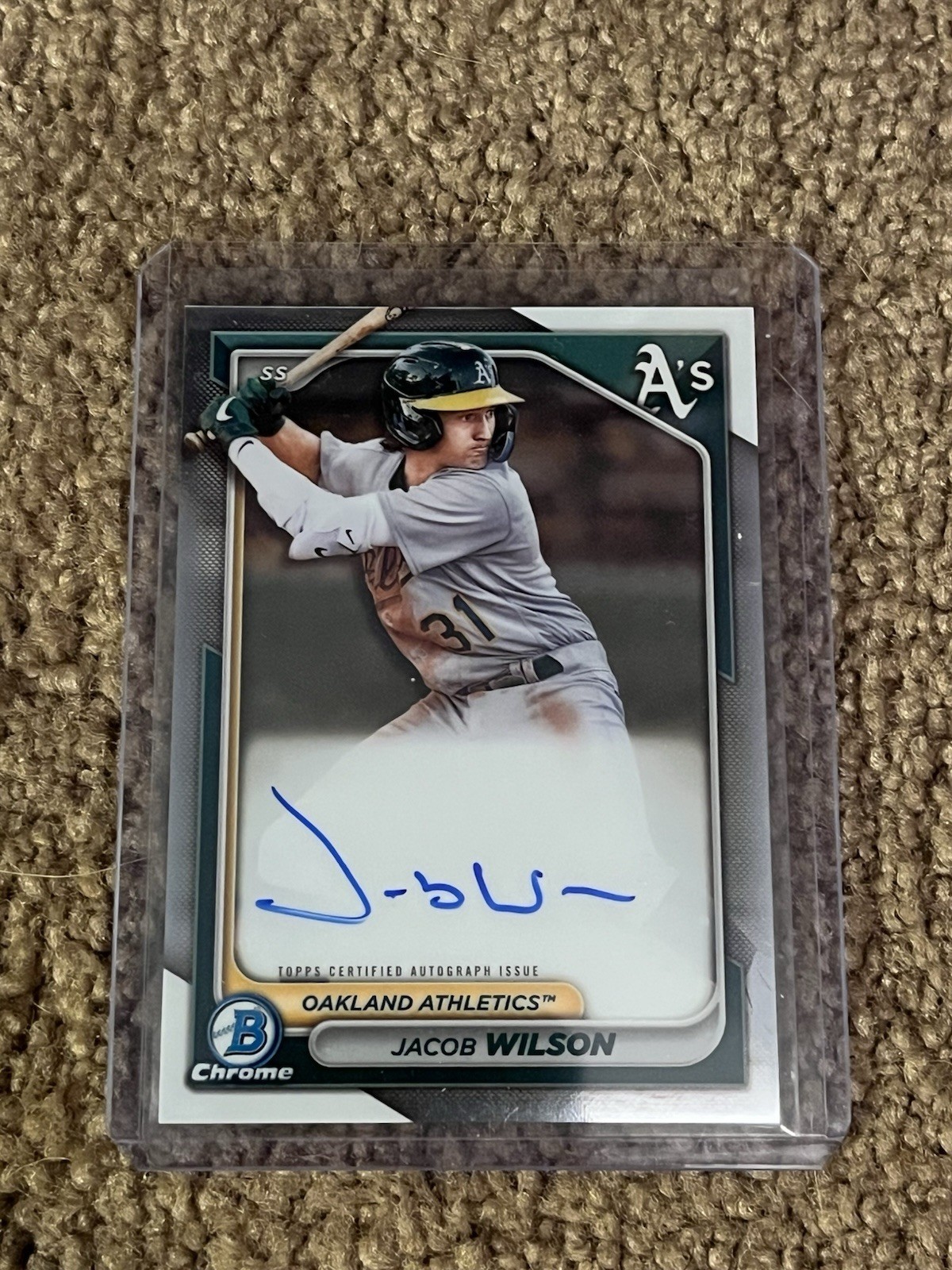 2024 Bowman - Chrome Prospect Autographs Jacob Wilson #CPA-JWI (AU, RC)