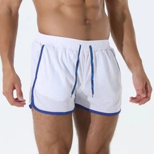 Sports shorts, summer casual sportswear, beach jogging training pants, men's bas