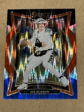 2024 Panini Select Joe Burrow Black & Blue Shock Prizm Card 39 Bengals