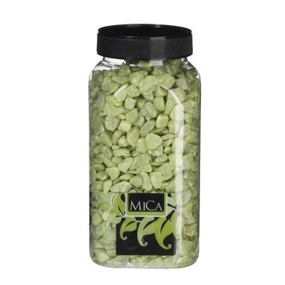 Mica Dekorative Steine lime 650 ml 1 kg  Dekosteine & Dekosand