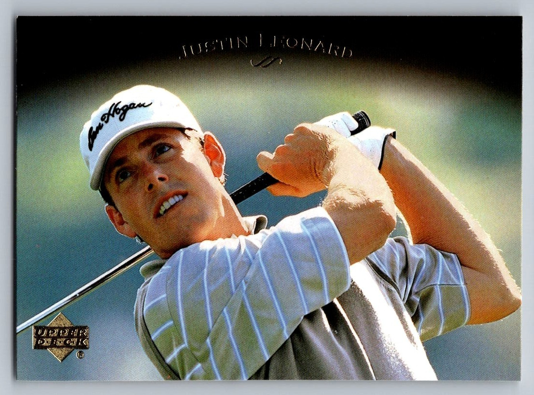 2003 UPPER DECK GOLF CARD #14 JUSTIN LEONARD