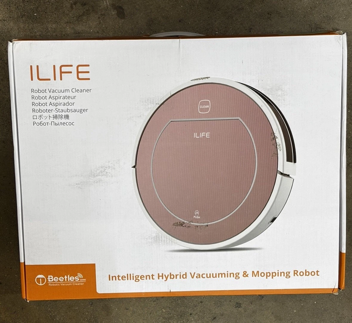 ILIFE V7s Plus robotic vacuum and mop from the Beetles series