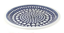 Blue Rose Polish Pottery Valentina Dinner Plate