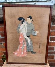 Gongbi Stil "Die Nachtgelage des Han Xizai " Tuschebild Im Rahmen