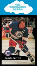 Randy Carlyle 1991-92 Pro Set French #273 Winnipeg Jets Hockey Card