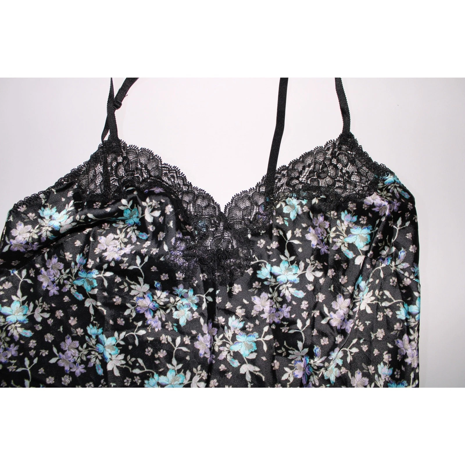 UNDERCOVER Abito Victoria's Secret nero floreale slip con spacco taglia M