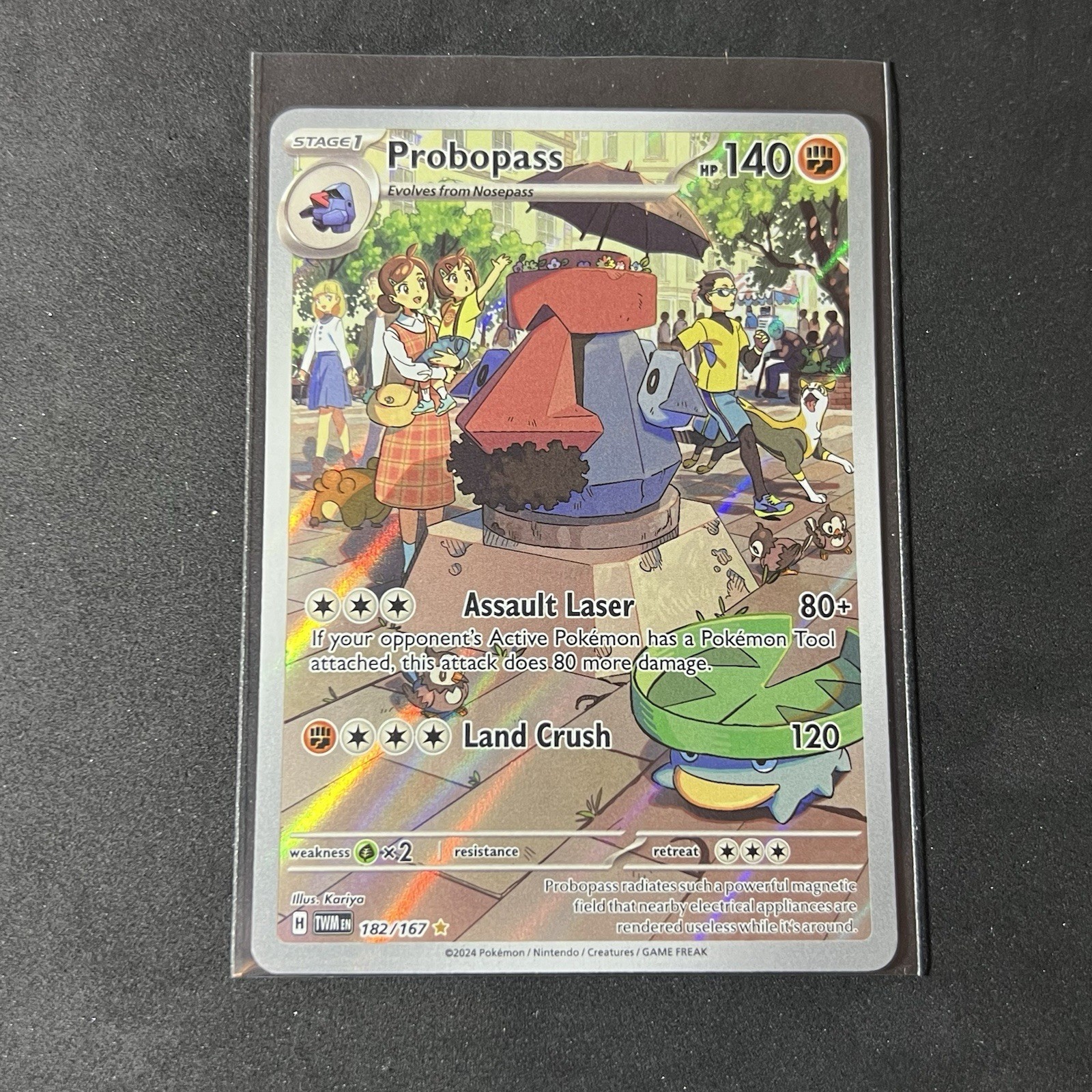 Probopass - 182/167 - Illustration Rare - Twilight Masquerade - Pokemon - NM/M