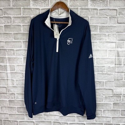 Adidas Waste Management Phoenix Open Navy Quarter Zip Performance Golf Pullover
