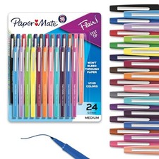 Felt Tip Pens, Flair Marker Pens, Medium Point, Assorted - Home, 24 Count