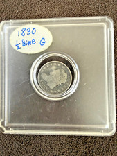 1830 Silver Capped Bust Half Dime, Good Details